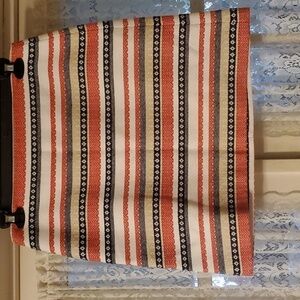 Loft Cotton Striped Skirt Size 10